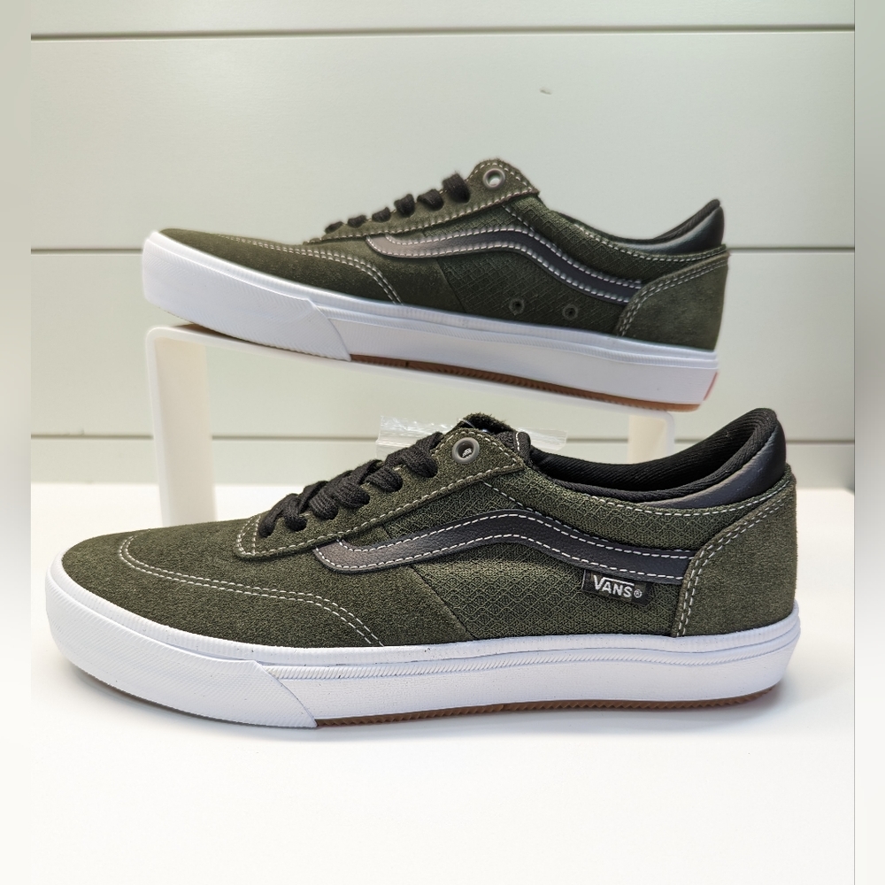 Vans Gilbert Crockett Black Forest Night Green Suede Skateboard shoes sz Men's 8